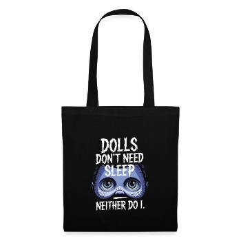 Creepy doll collector - Tote Bag - black - Front