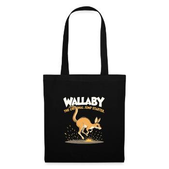 Wallaby Australian Wildlife Marsupial Nature - Tote Bag - black - Front