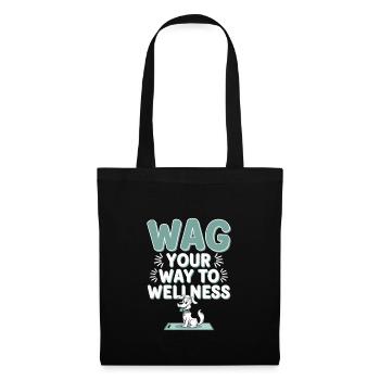 Doga Dog Yoga Pet Wellness Mindful Stretching - Tote Bag - black - Front