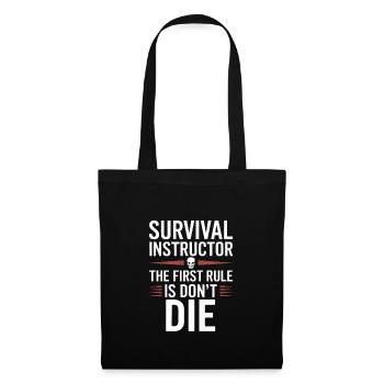 Survival Skills Instruktor Wildnistraining - Stoffbeutel - Schwarz - Vorne