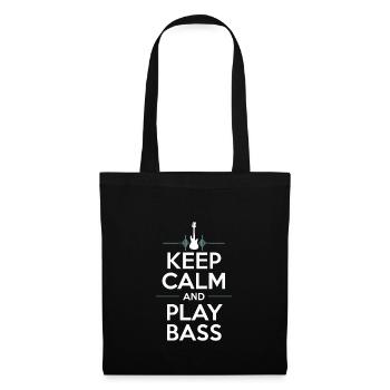 Bass Gitarrist Musiker Gear Funk Rock Jazz - Stoffbeutel - Schwarz - Vorne