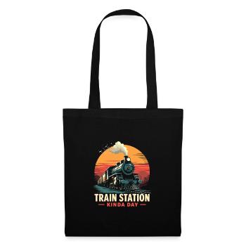 Train Ride -locomotive Adventure - Tote Bag - black - Front