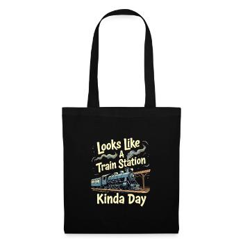 Train Ride -locomotive Adventure - Tote Bag - black - Front