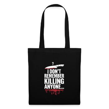 Meurtre Mystère Tenue de dîner, Fête, Scène de crime - Sac en tissu - noir - Devant