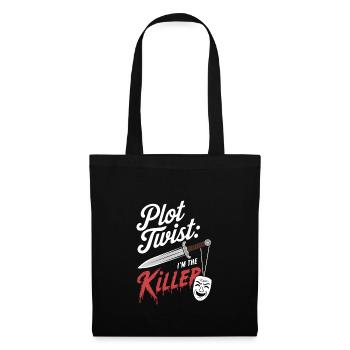 Meurtre Mystère Tenue de dîner, Fête, Scène de crime - Sac en tissu - noir - Devant