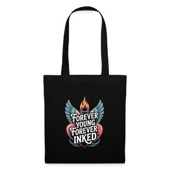 Seniors with tattoos proudly aging, - Tote Bag - black - Front