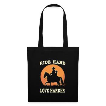 Horseback Riding Dad Dad Equestrian Father Rider Pride - Tote Bag - black - Front
