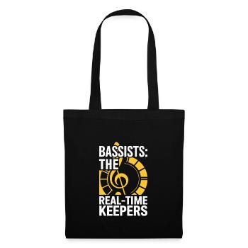 Bass Gitarrist Musiker Gear Funk Rock Jazz - Stoffbeutel - Schwarz - Vorne
