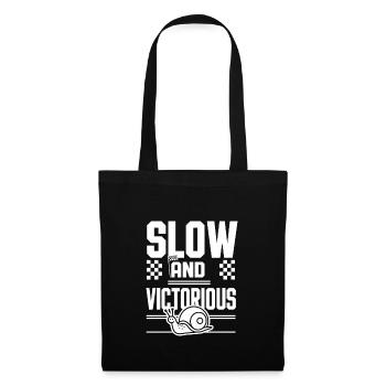 Snail Racing -enthusiast Slow And Steady Racer - Tote Bag - black - Front