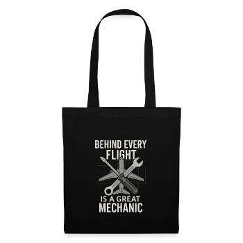 Aviation Mechanic Faa Humor Aircraft Technician - Stoffbeutel - Schwarz - Vorne