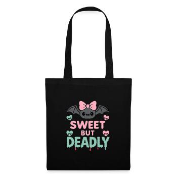 Kawaii Horror Creepy Cute Pastel Goth Sweet Spooky - Tote Bag - black - Front