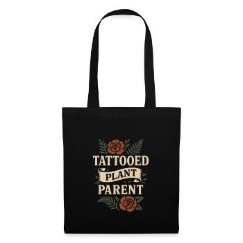 Tattooed plant lover plant mom - Tote Bag - black - Front