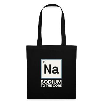 Salzliebhaber Natriumabhängiger Nacl Meme - Stoffbeutel - Schwarz - Vorne