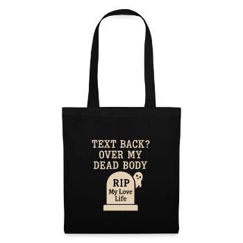 Ghostly breakup-humor-dating-mistake-single - Tote Bag - black - Front