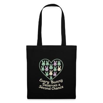 Lapin Maman Lapin Sauvetage Adopter, Acheter - Sac en tissu - noir - Devant