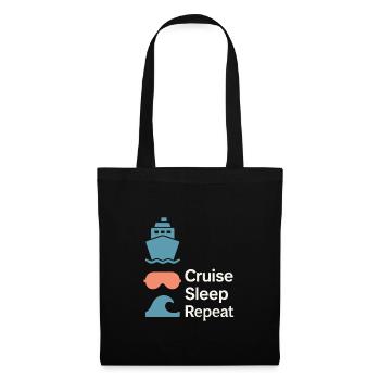 Cruise Addict Funny Cruise Loyalty Ocean - Sac en tissu - noir - Devant