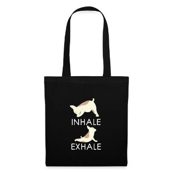 Yoga French Bulldogs - Tote Bag - black - Front