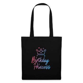 Birthday Princess - Stoffbeutel - Schwarz - Vorne