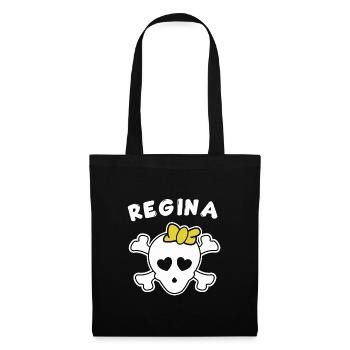 Pirate Regina Design pour les filles et les femmes - Sac en tissu - noir - Devant