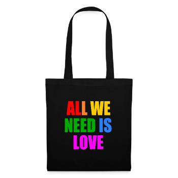 all we need is love - Tote Bag - black - Front