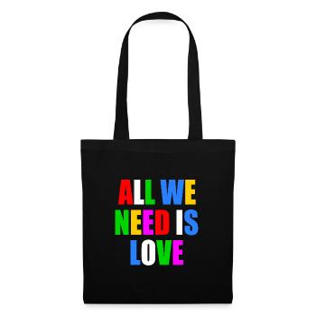 all we need is love - Tote Bag - black - Front