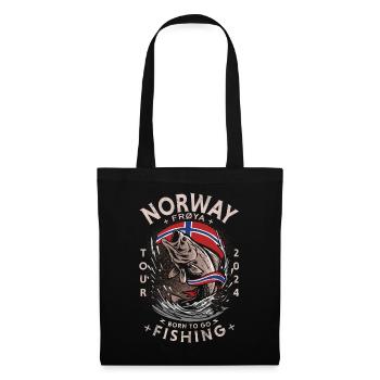 NORWAY FISHING - FRØYA - 2024 - Stoffbeutel - Schwarz - Vorne