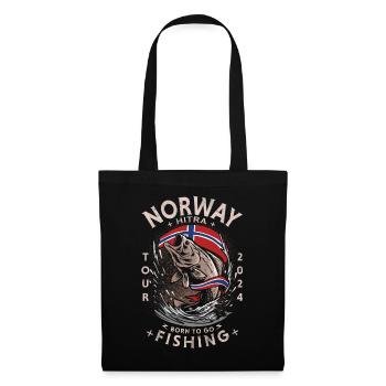 NORWAY FISHING - Hitra - 2024 - Stoffbeutel - Schwarz - Vorne