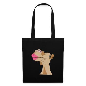 chameau - Sac en tissu - noir - Devant