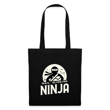 Postwurfsendung Ninja - Stoffbeutel - Schwarz - Vorne