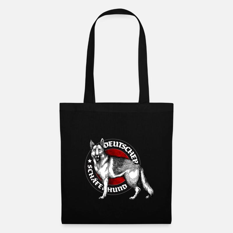 Deutscher Schäferhund - Stoffbeutel - Schwarz