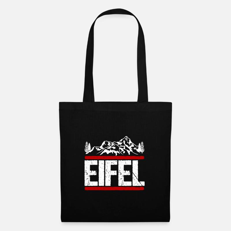 Eifel Wanderung wandern Geschenk - Stoffbeutel - Schwarz