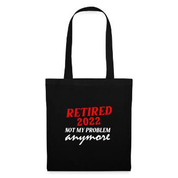 Retraité 2022 Pension de retraité Retraité - Sac en tissu - noir - Devant