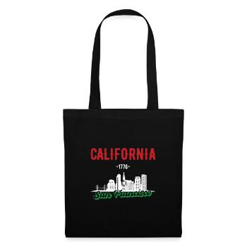 Cadeau du drapeau de la Californie à San Francisco - Sac en tissu - noir - Devant