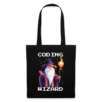 CODING WIZARD Coder Programmer Developer Humor - Tote Bag - black - Front