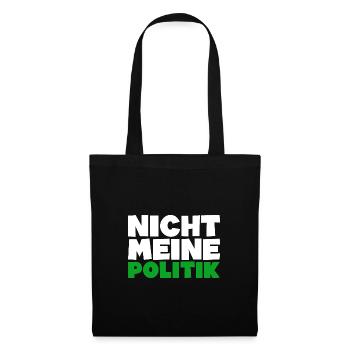 anti grüne Politik Regierung Geschenkidee - Stoffbeutel - Schwarz - Vorne