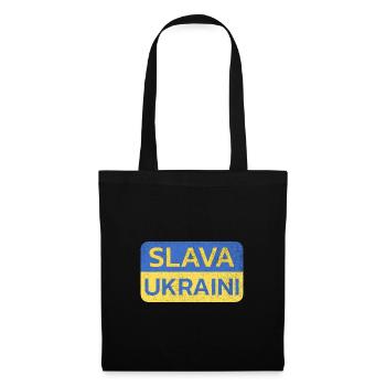 Slava Ukraini : Célébrez l’ ukrainien - Sac en tissu - noir - Devant
