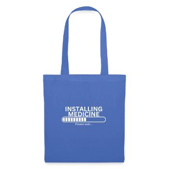 Installation de médicaments - Sac en tissu - bleu pâle - Devant