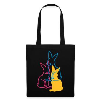 three rabbits - Tote Bag - black - Front