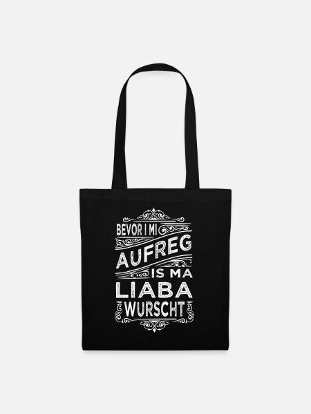 BEVOR I MI AUFREG... - Stoffbeutel - Schwarz