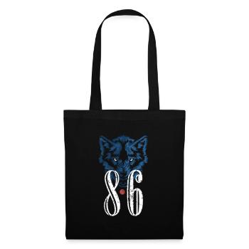 Bier 86 Blauer Wolf Limited Edition - Stoffbeutel - Schwarz - Vorne