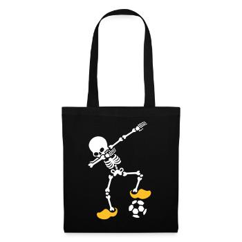 Dab dabbing squelette Pays-Bas Orange Championnat d’Europe de football - Sac en tissu - noir - Devant