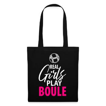 Pétanque Pétanque Pétanque Pétanque Femmes Femmes Filles - Sac en tissu - noir - Devant