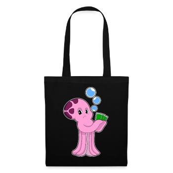 Cartes de poker Krake Poker - Sac en tissu - noir - Devant