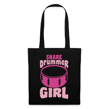 Girl drummer - Tote Bag - black - Front