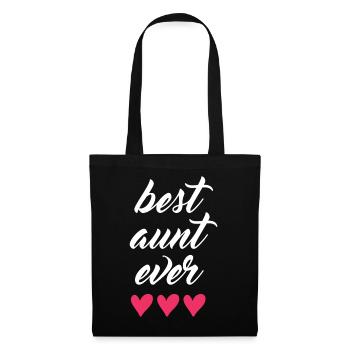 Best Aunt Ever - Tote Bag - black - Front