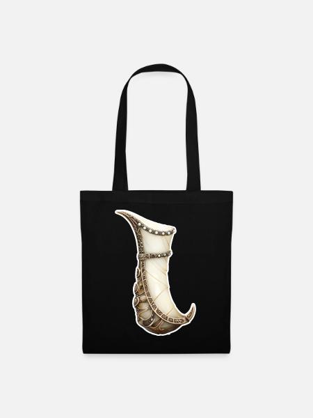 T-shirt fantastique de RPG à corne à boire viking - Sac en tissu - noir