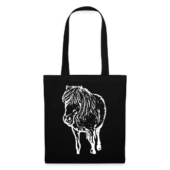Horse White White Horses T-shirt Gift Rider - Tote Bag - black - Front