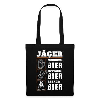 Mon quotidien de chasseur - Sac en tissu - noir - Devant