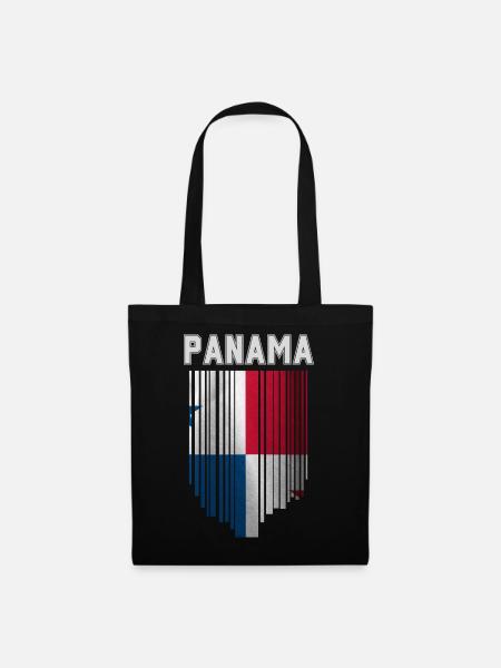 Panamaische Flagge, panamaischer Stolz - Stoffbeutel - Schwarz
