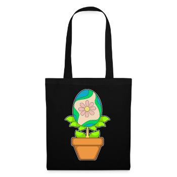 Plantez un œuf de Pâques - Sac en tissu - noir - Devant